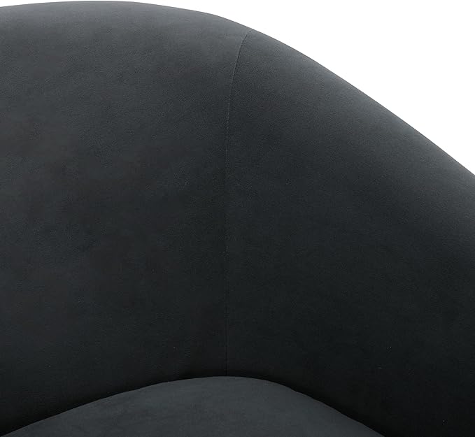 CHITA Swivel Accent Chair, FSC Certified Upholstered Velvet Barrel Chair for Living Room Set of 2, Fully Assembled, Grey