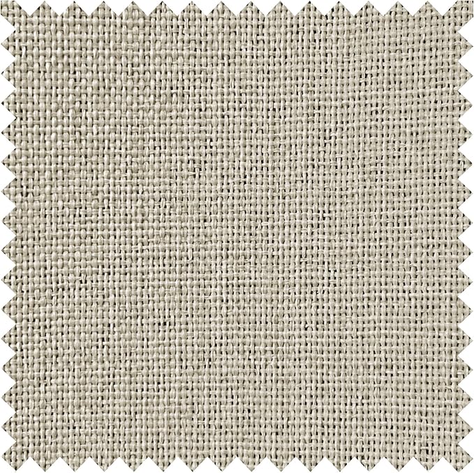 Macochico Pinch Pleated Full Blackout Curtains for Bedroom Living Room Ivory White Linen Curtains Thermal Insulated and Noise Reducing Window Panels with Tieback Shabby Chic Decor 84”Wx84”L 1 Panel
