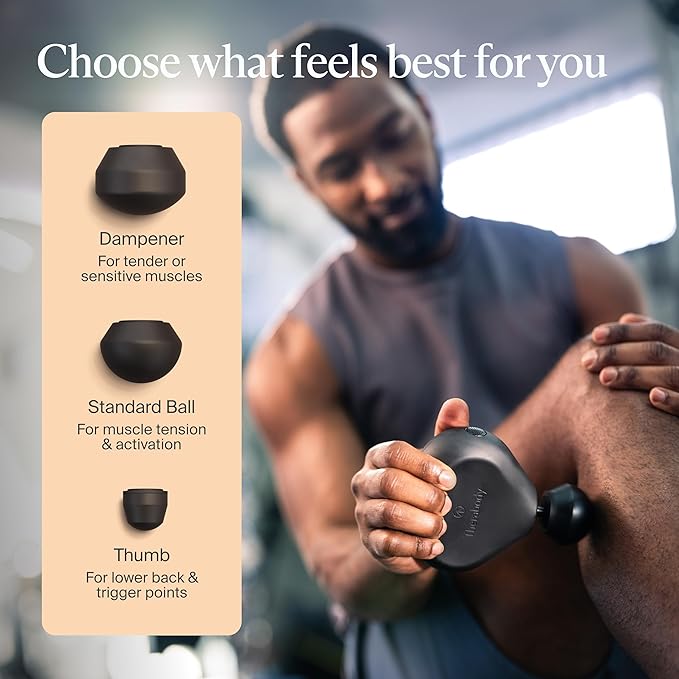 TheraGun Mini (3rd Generation) by Therabody – Ultra-Portable Massage Gun and Travel Essential for Fast, Effective Pain and Tension Relief Anywhere (Black)