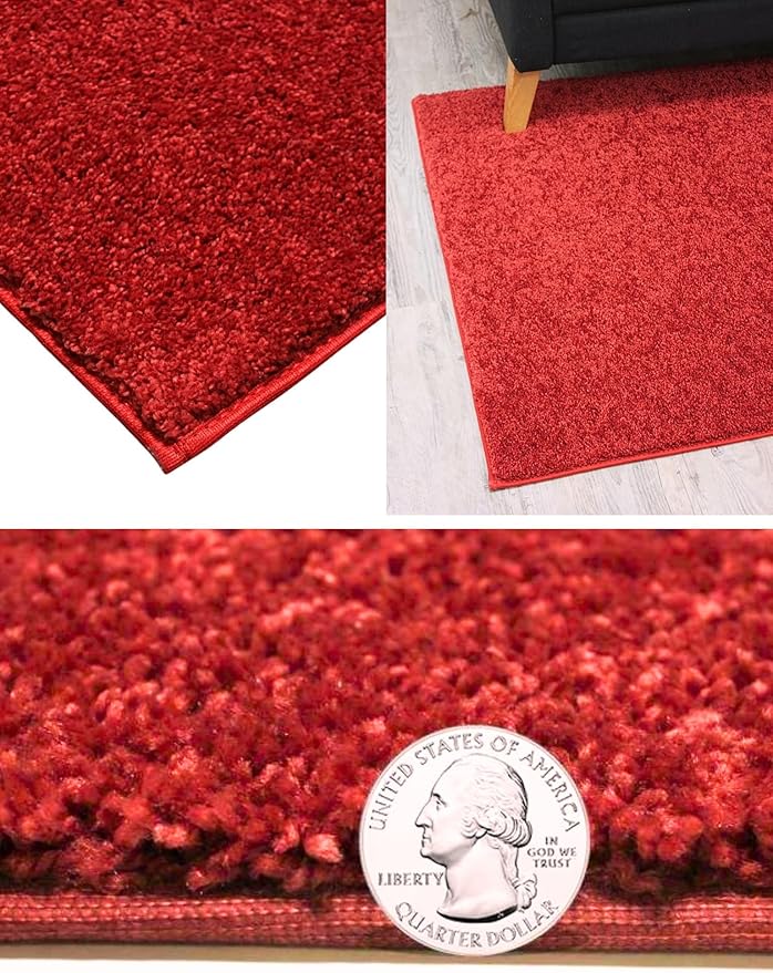KOECKRITZ Soft and Colorful Kids Classroom Area Rugs (Passes Flammability Pill Test) Many Sizes and Bright Colors to Select from (6' x 8', Fire Engine)
