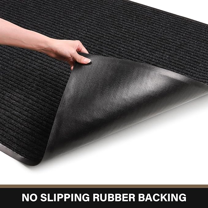 Large Front Door Mat, 72" x 36" Durable Front Doormat, Heavy Duty Large Welcome Door Matt for Home Entrance, No Slip Rubber Low Profile Door Mats for High Traffic Area