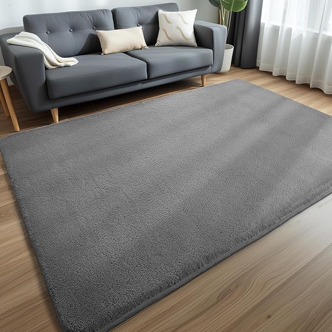 Sour Lemon 9x12 Area Rugs for Living Room, Soft Large Area Rug Fluffy Rugs for Bedroom，Machine Washable Area Rug Non Slip Carpet Rug for Living Room Playroom Kids Room Home Decor