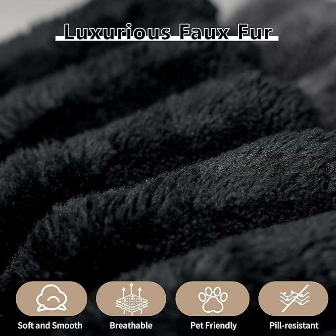 118" 3-Seater Cloud Sofa,Modular Sectional Couch,Modern Deep Seat Upholstered Couches with Plush Corduroy Fabric for Living Room Furniture,Bedroom and Apartment,No Assembly Required,Black