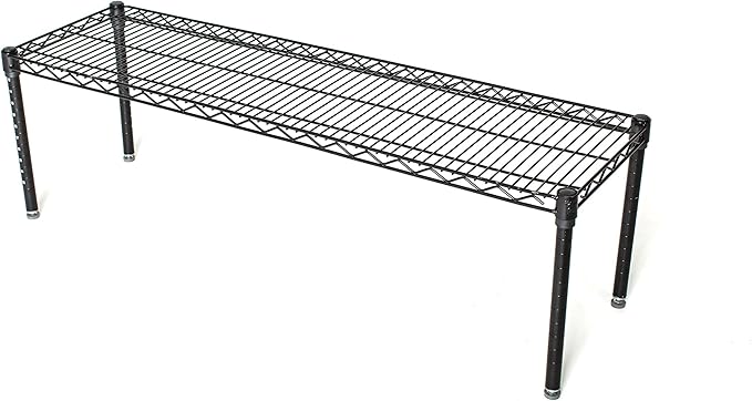 Omega Products Corporation 14" Deep x 42" Wide x 14" High Black Stationary Dunnage Rack