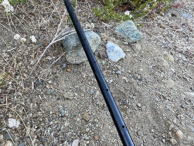Sandbaggy Round Steel Concrete Form Stakes with Nail Holes - Rust Resistant Coating - Removable, Reusable (100, 3/4 in X 36 in)