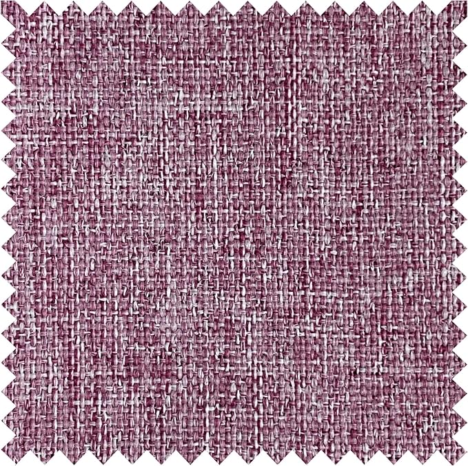 Macochico Extra Wide 100% Blackout Linen Curtains for Sliding Door Pleated Curtains with Hooks Insulated Soft Linen Drapes for Bedroom Living Room with Tieback Lilac 100”Wx84”L 1 Panel