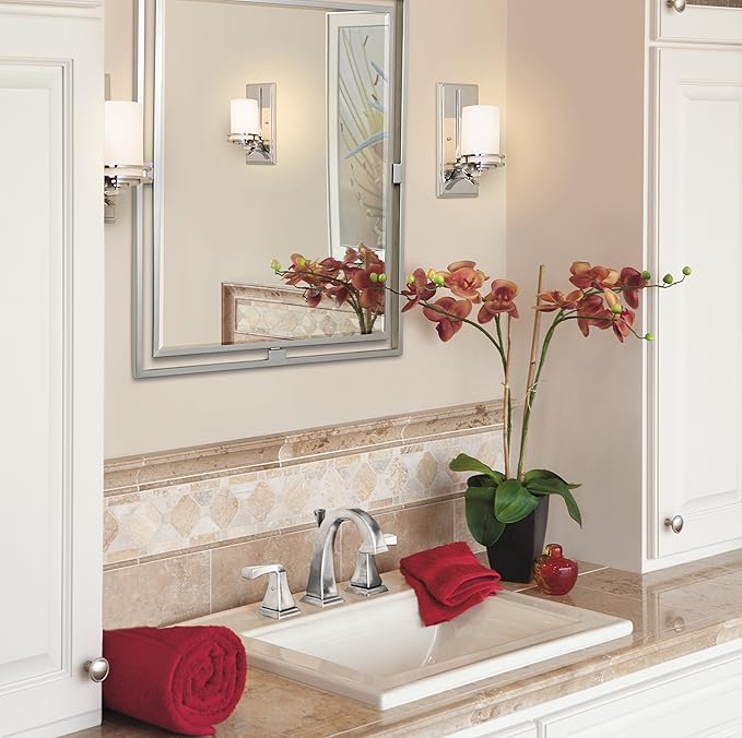 Kichler Hendrik 24" 3 Light Vanity Light with Light Umber Etched Glass Olde Bronze®