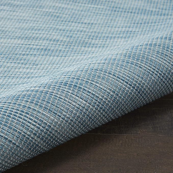 Nourison Home Positano 8' x 10' Aqua Fabric Modern Area Rug (8' x 10')