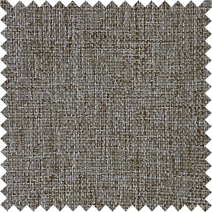 Macochico Pinch Pleated Full Blackout Curtains for Bedroom Living Room Light Brown Linen Curtains Thermal Insulated and Noise Reducing Window Panels with Tieback Shabby Chic Decor 84”Wx84”L 1 Panel
