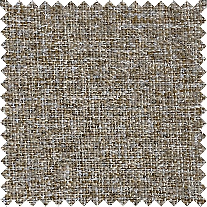 Macochico Pinch Pleated Full Blackout Curtains for Bedroom Living Room Taupe Linen Curtains Thermal Insulated and Noise Reducing Window Panels with Tieback Shabby Chic Decor 84”Wx84”L 1 Panel