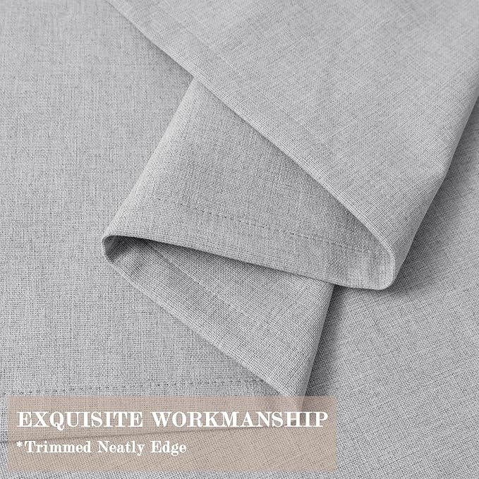 120" Wx96 L Linen Room Divider Drapes for Doorway/Glass Window/Sliding Door/Patio, Extra Wide Pinch Pleated Full Blackout Curtains for Girls Boys Teen Kids Room, 1 Panel, Silver Grey