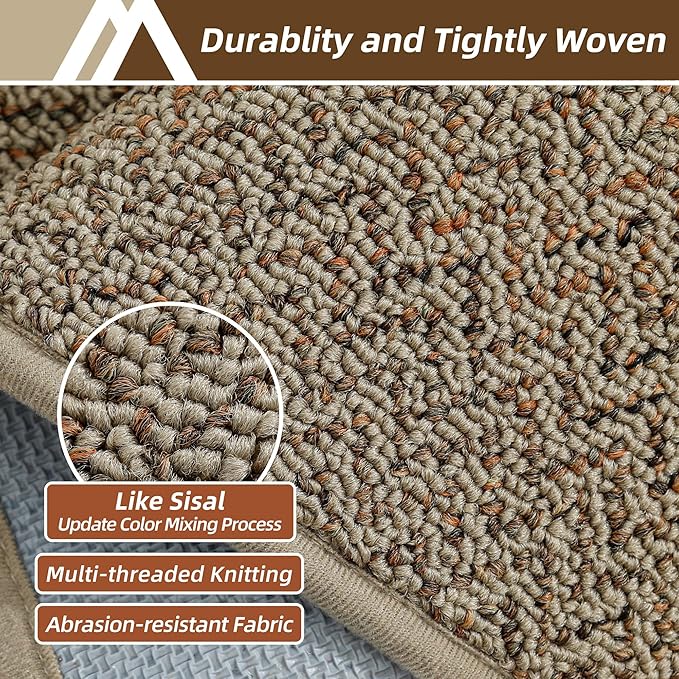 COSY HOMEER-Door-Mat 24"x36" Non Slip Absorbent Entryway Rugs Dirt Trapper Doormats Washable Entrance Mats Low Pile Welcome Floor Mat for Front Back Door and Entry Mats,Taupe