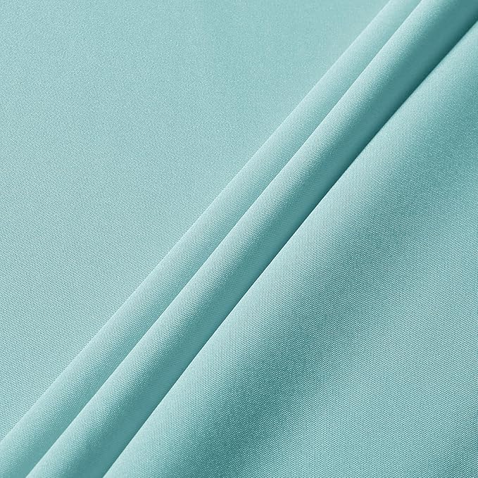 sancua Rectangle Tablecloth - 60 x 84 Inch - Stain and Wrinkle Resistant Washable Spring Table Cloth, Decorative Fabric Table Cover for Dining Tables, Buffet Parties and Camping, Turquoise
