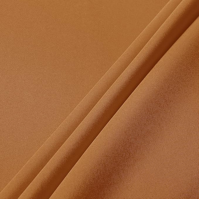 sancua Tablecloth Rectangular - 60 x 120 Inch - Stain and Wrinkle Resistant Washable Fabric Fall Table Cloth Rectangle, Thanksgiving Decorative Polyester Table Cover for Dining, Parties, Bronze