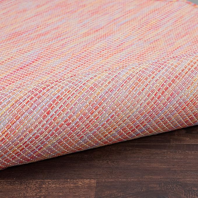 Nourison Home Positano Indoor/Outdoor Rainbow 2'2" x 10' Area Rug, Easy Cleaning, Non Shedding, Bed Room, Living Room, Dining Room, Backyard, Deck, Patio (2x10)