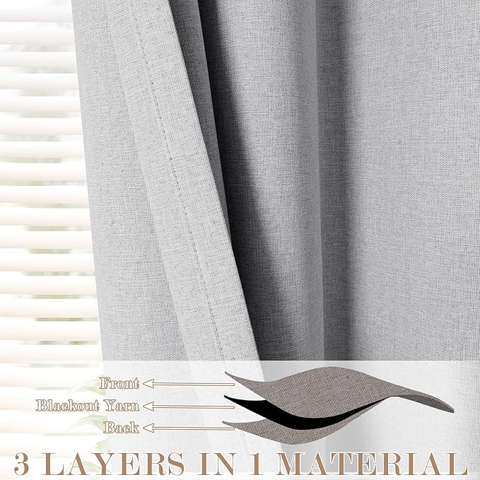 150 Inches Extra Wide Room Divider Draperies, Pinch Pleat Drapes, Absolutely Blackout Sliding Door Drapery, Total Privacy Ceiling Track Curtains, 150" W by 96" L, Silver Grey (1 Panel)