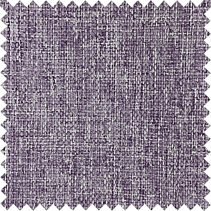 Macochico 120”Wx102”L 100% Blackout Linen Curtains Pinch Pleated Thermal Panels for Sliding Door Bedroom Living Room Farmhouse Shabby Chic Violet Burlap Curtains with Tieback 1 Panel
