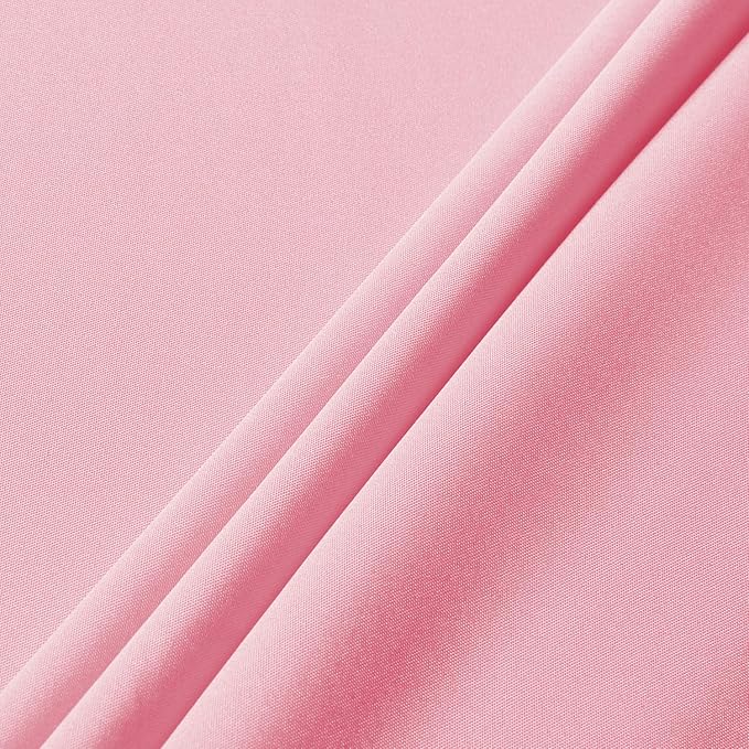 sancua Rectangle Tablecloth - 60 x 60 Inch - Stain and Wrinkle Resistant Washable Polyester Table Cloth, Decorative Fabric Table Cover for Dining Tables, Buffet Parties and Camping, Pink
