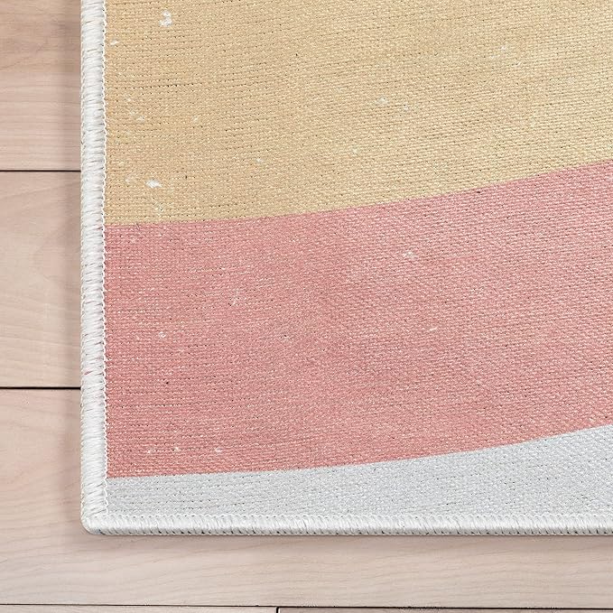 Well Woven Kids Rainbow Rug, 5' x 7', Multi Color