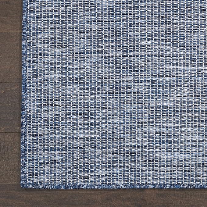 Nourison Positano Navy Blue 2' x 6' Area Rug Easy Clean, Non Shedding, Bed Room, Living Room, Dining Room, Kitchen (6' Runner)