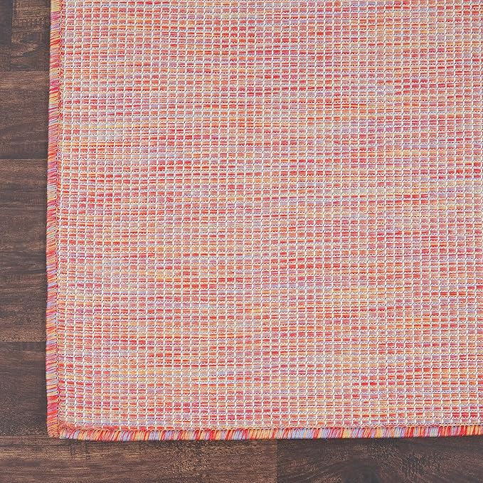 Nourison Home Positano Indoor/Outdoor Rainbow 2'2" x 10' Area Rug, Easy Cleaning, Non Shedding, Bed Room, Living Room, Dining Room, Backyard, Deck, Patio (2x10)