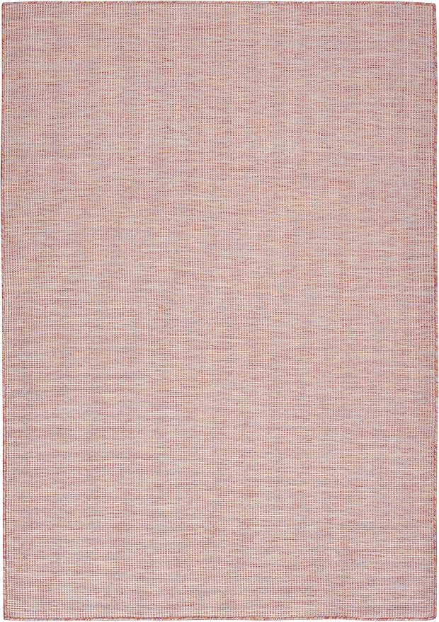 Nourison Home Positano Indoor/Outdoor Rainbow 6' x 9' Area Rug, Easy Cleaning, Non Shedding, Bed Room, Living Room, Dining Room, Backyard, Deck, Patio (6x9)