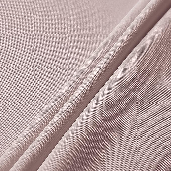 sancua Rectangle Tablecloth - 60 x 84 Inch - Stain and Wrinkle Resistant Washable Polyester Table Cloth, Decorative Fabric Table Cover for Dining Tables, Buffet Parties and Camping, Blush