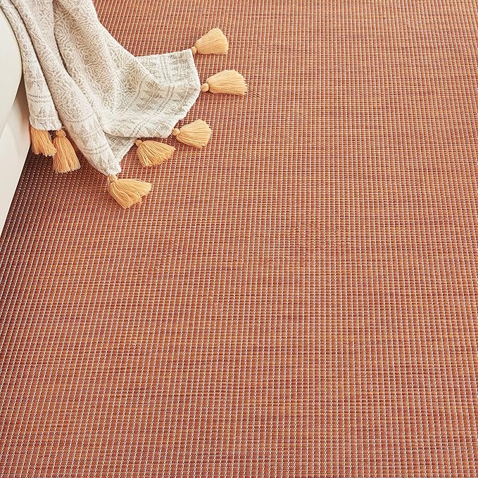 Nourison Home Positano 7' x 10' Terracotta Fabric Modern Area Rug (7' x 10')