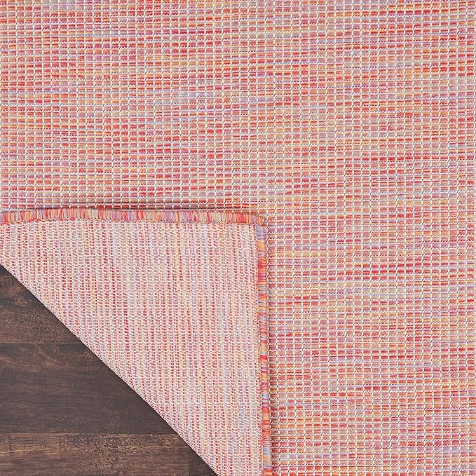 Nourison Home Positano Indoor/Outdoor Rainbow 2'2" x 8' Area Rug, Easy Cleaning, Non Shedding, Bed Room, Living Room, Dining Room, Backyard, Deck, Patio (2x8)