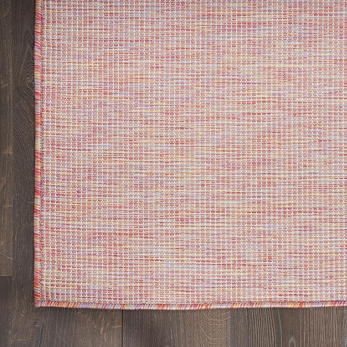 Nourison Home Positano Indoor/Outdoor Rainbow 5' x 7' Area Rug, Easy Cleaning, Non Shedding, Bed Room, Living Room, Dining Room, Backyard, Deck, Patio (5x7)